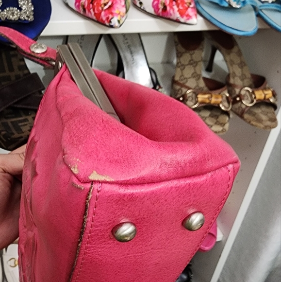 Rare Patricia Nash barbie pink top handle bag - Picture 11 of 16